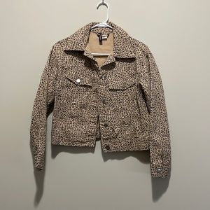 Cheetah jeans jacket from H & M size S!